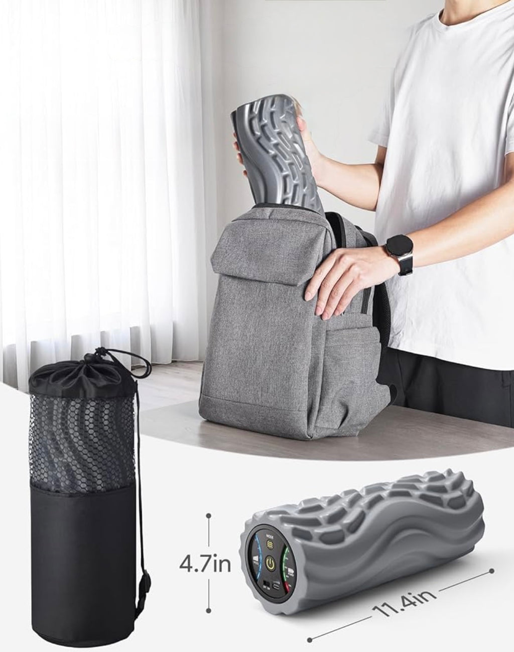 🔥 Rouleau de Fitness Vibrant PRO’PERF